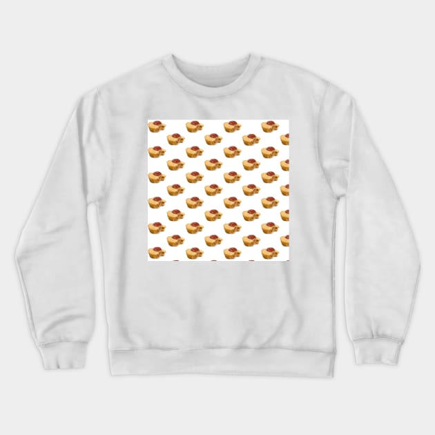 Meat Pie - White Crewneck Sweatshirt by IslandofdeDolls